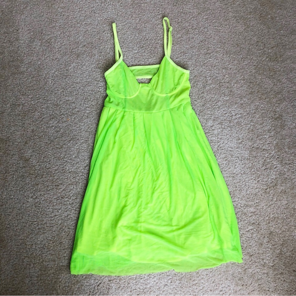 Neon Yellow Mini Dress NWT